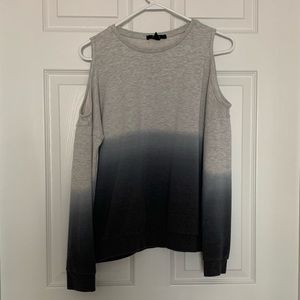 Cold shoulder sweater